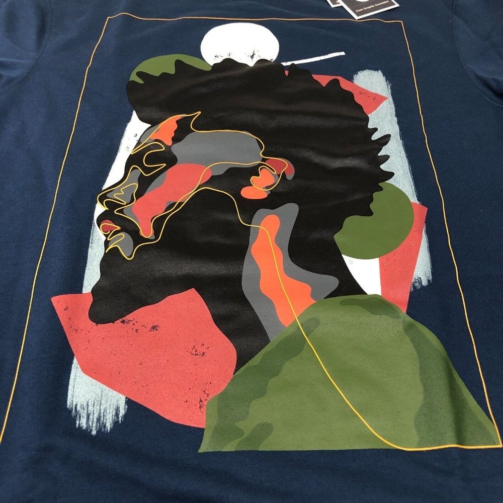 NEW Black History Month Graphic Sweatshirt Mens Medium Beautiful Man Blue Target - Picture 2 of 6